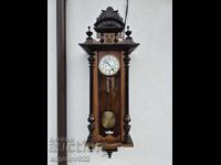Large German Wall Clock GUSTAV BECKER WORKING