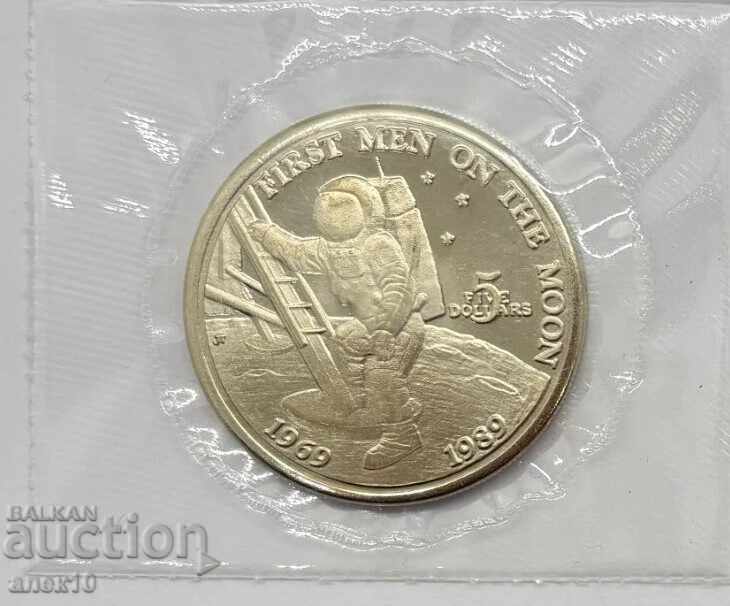 Νήσοι Μάρσαλ 5 δολάρια 1989