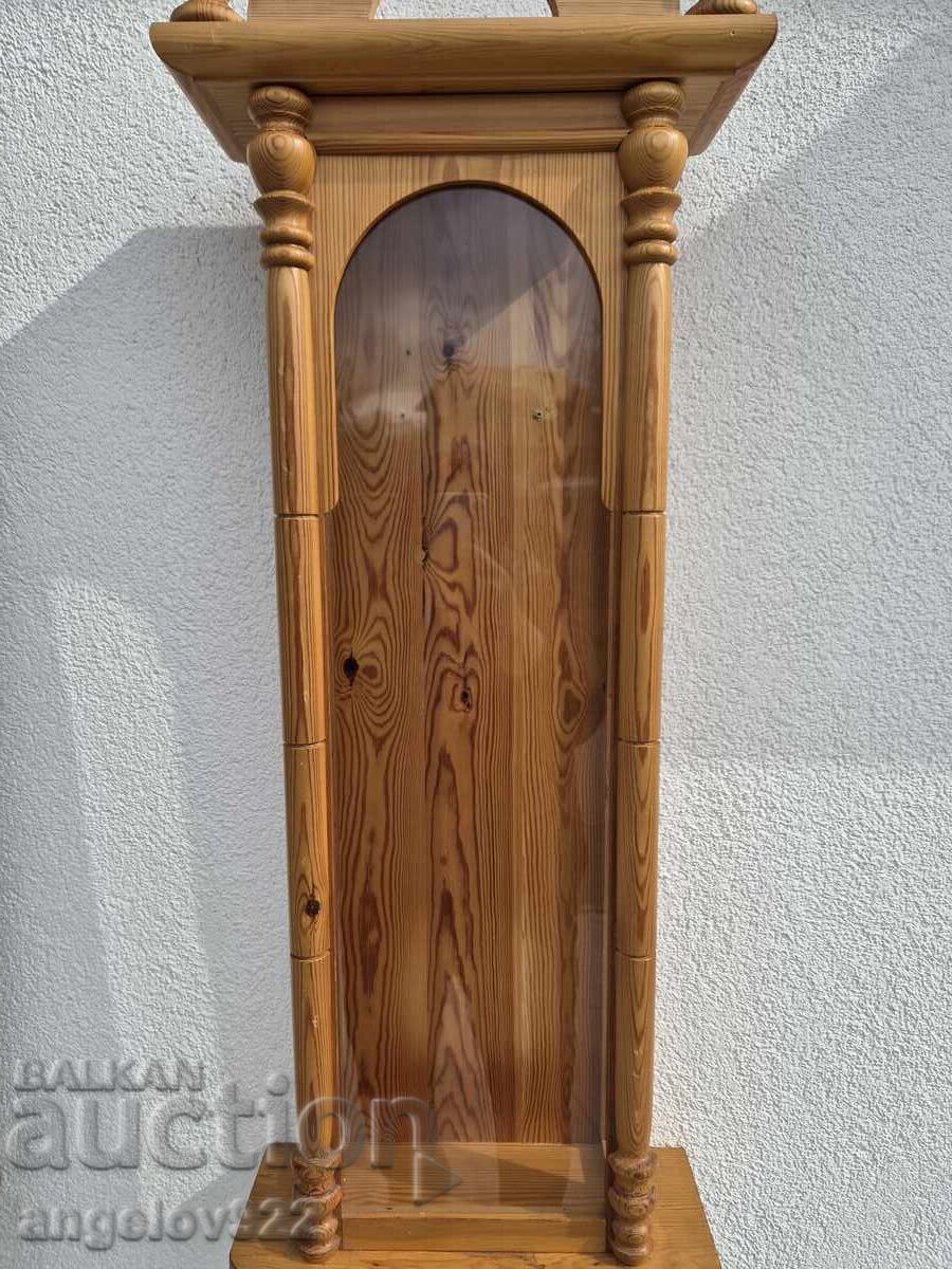 Licitație Mare cutie frumoasă din lemn pentru ceas de perete!!!