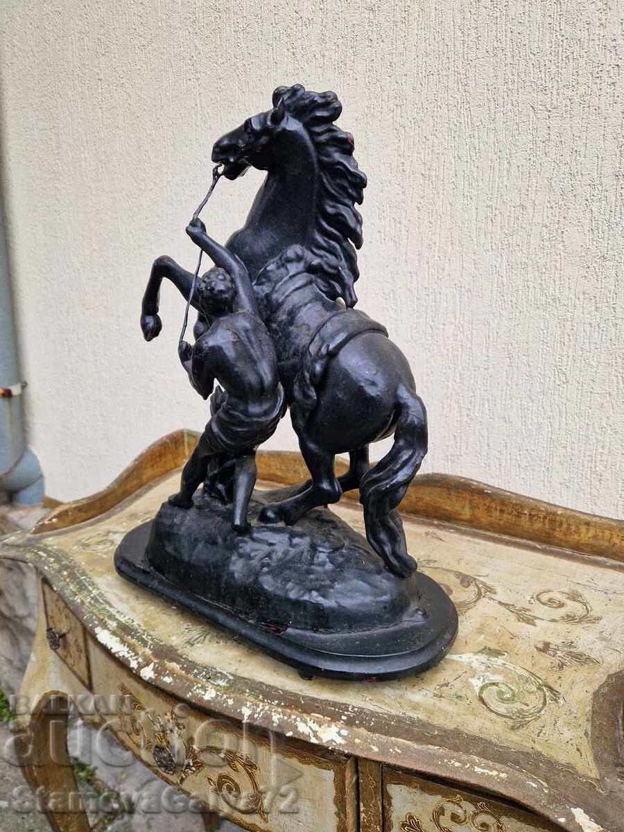 Licitație Magnifică figurină antică franceză mare și veche
