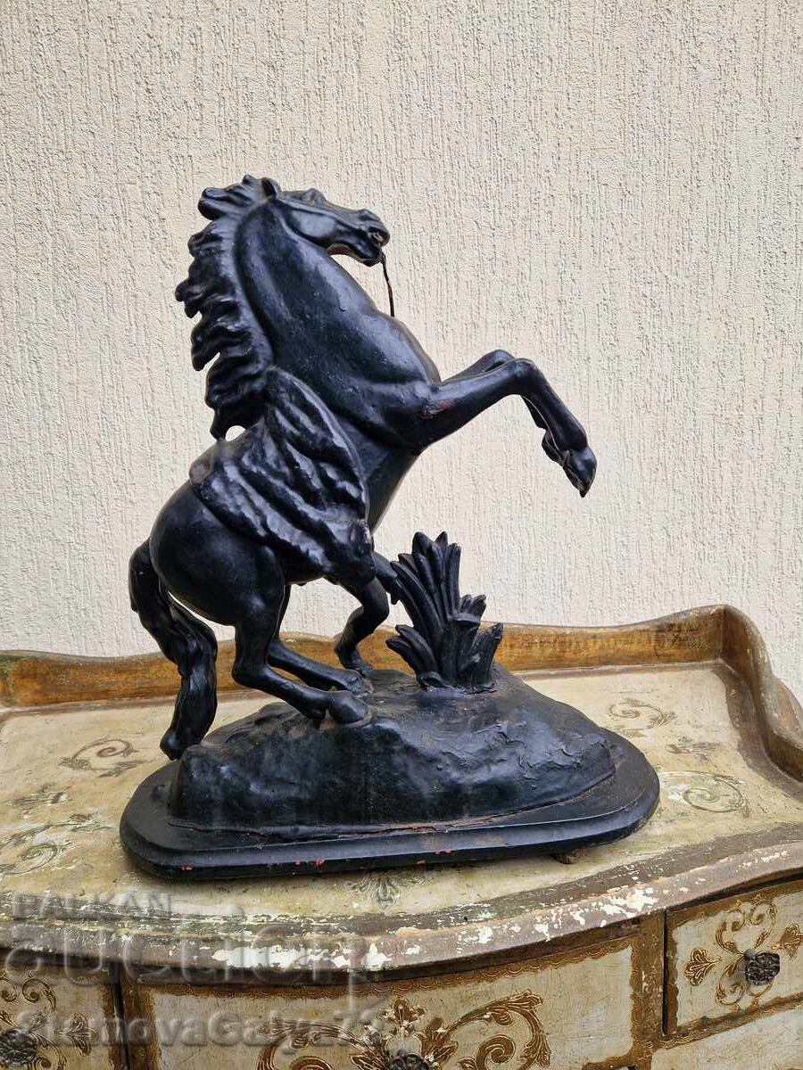 Magnifică figurină antică franceză mare și veche - 5