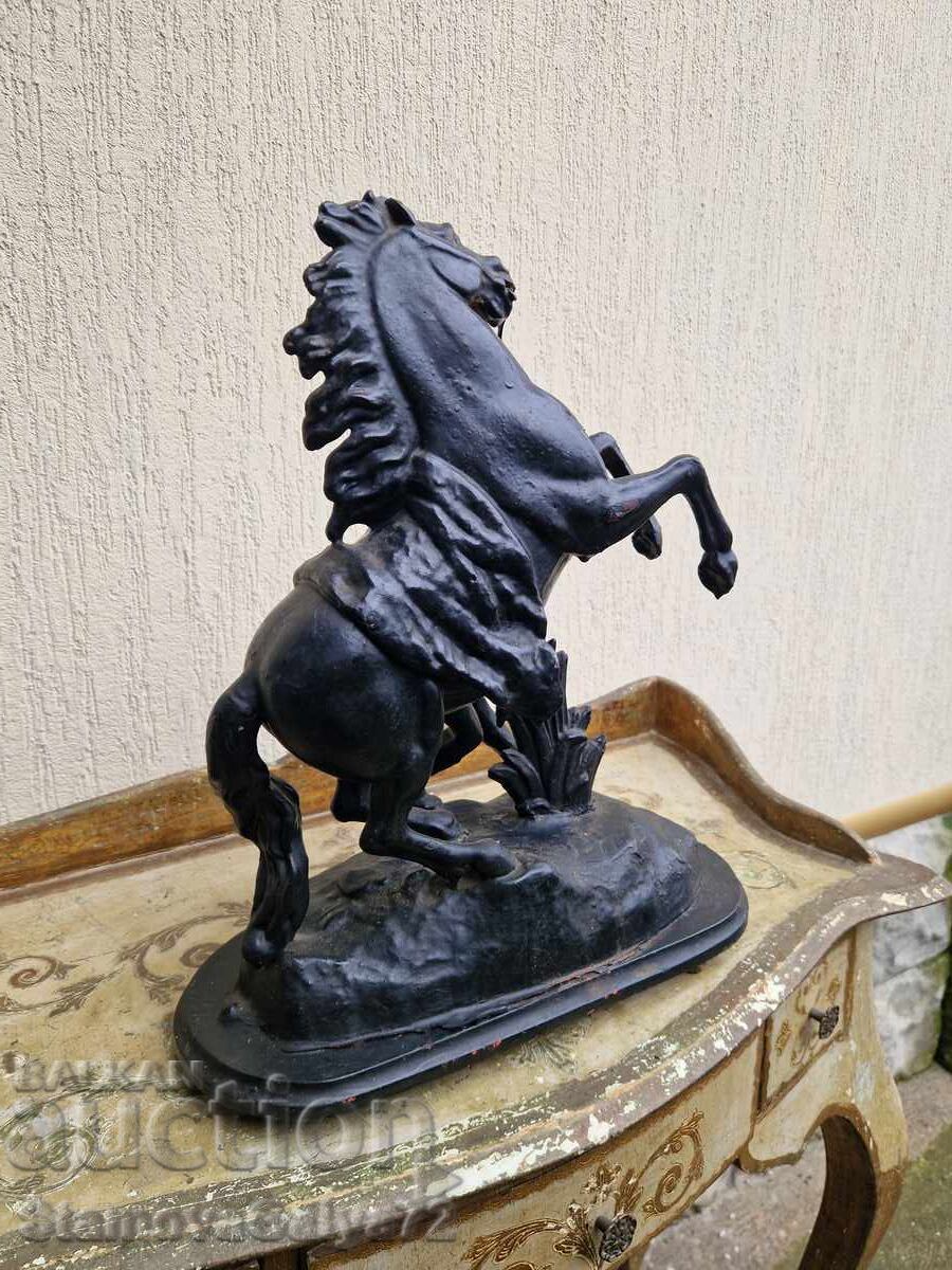 Magnifică figurină antică franceză mare și veche - 6
