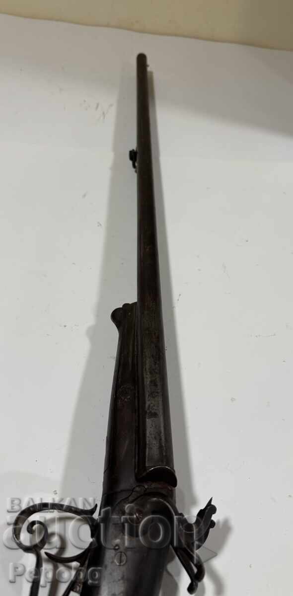 Pușcă veche cu două țevi - 7
