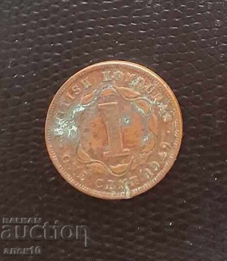 Брит. Хондурас  1  цент  1949