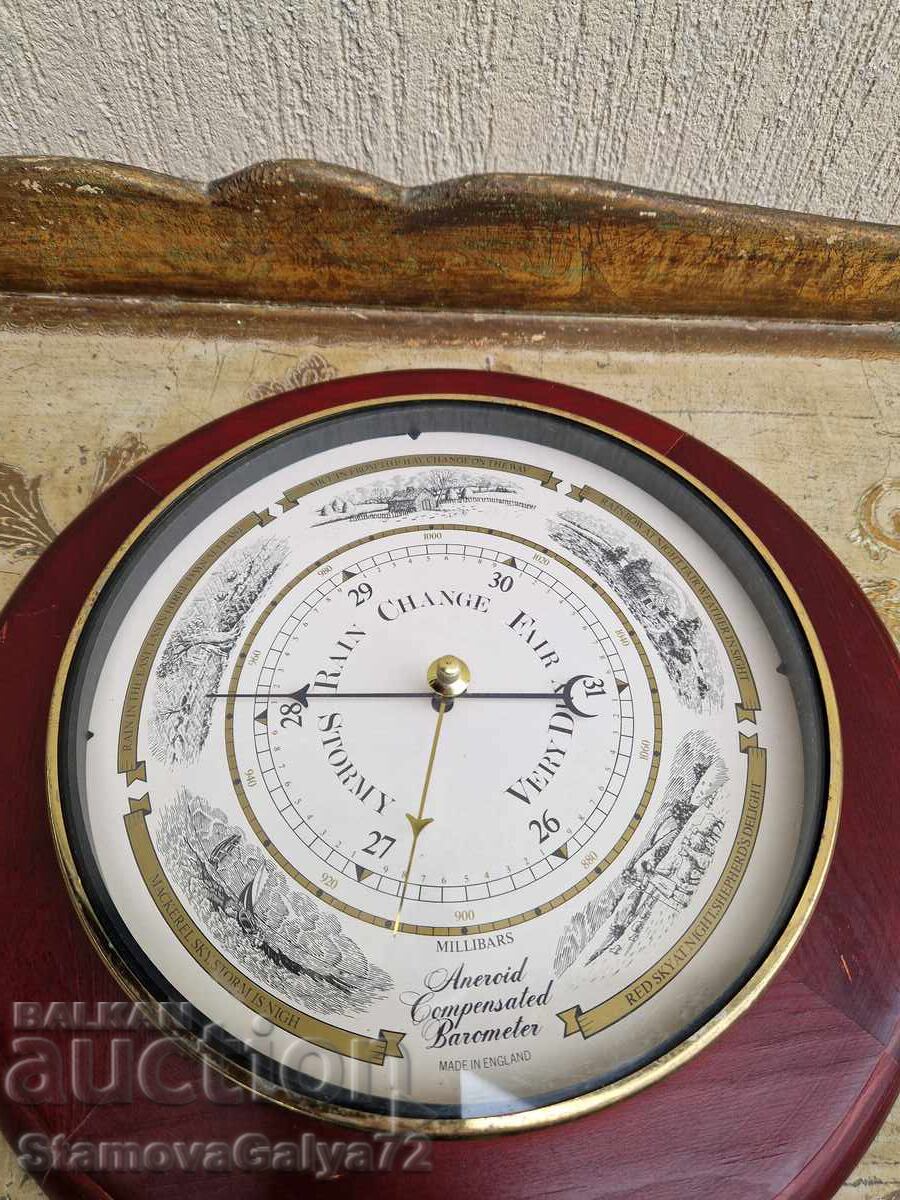 Barometru englezesc antic, mare, excelent - 6 Barometru englezesc antic, mare, excelent - 6