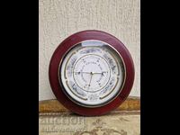 Страхотен голям антикварен английски барометър