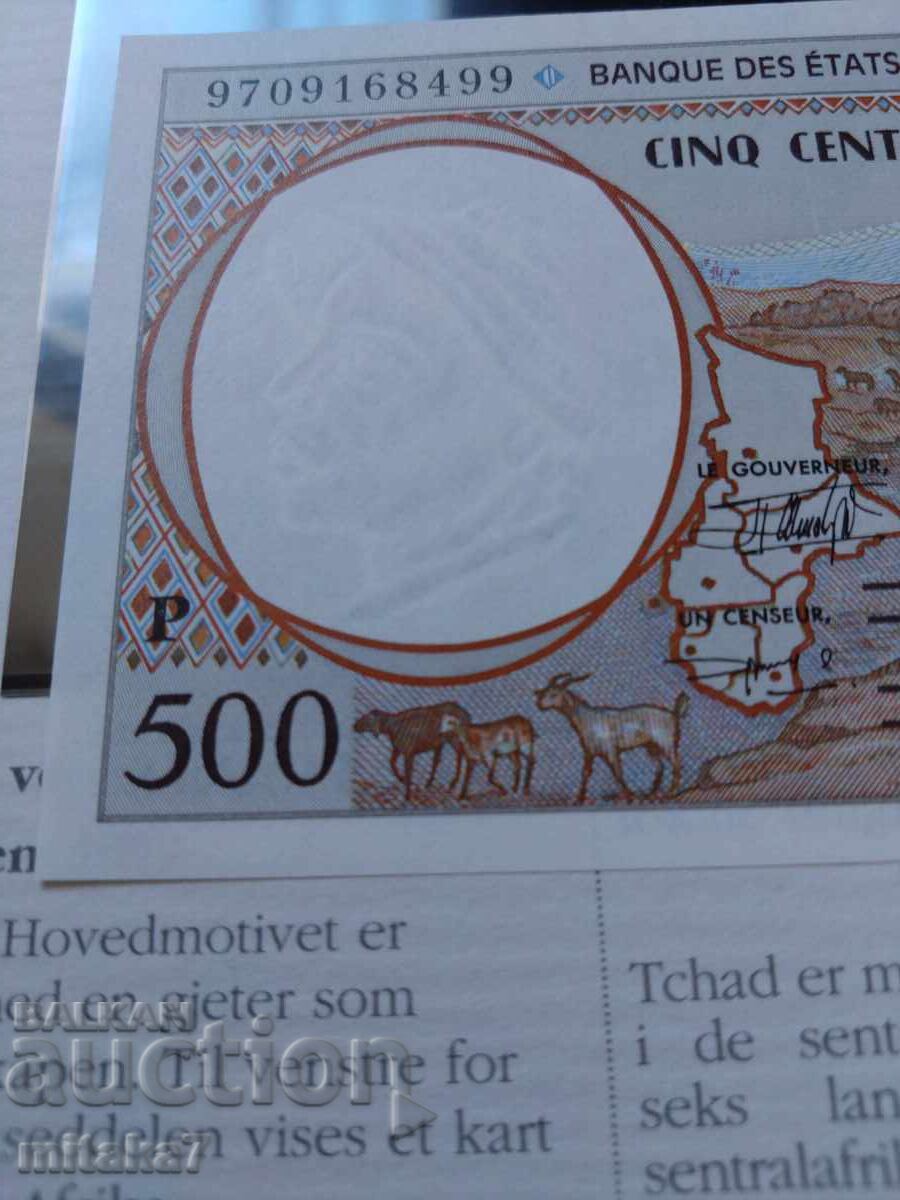 Licitație 500 franci 1992, Ciad