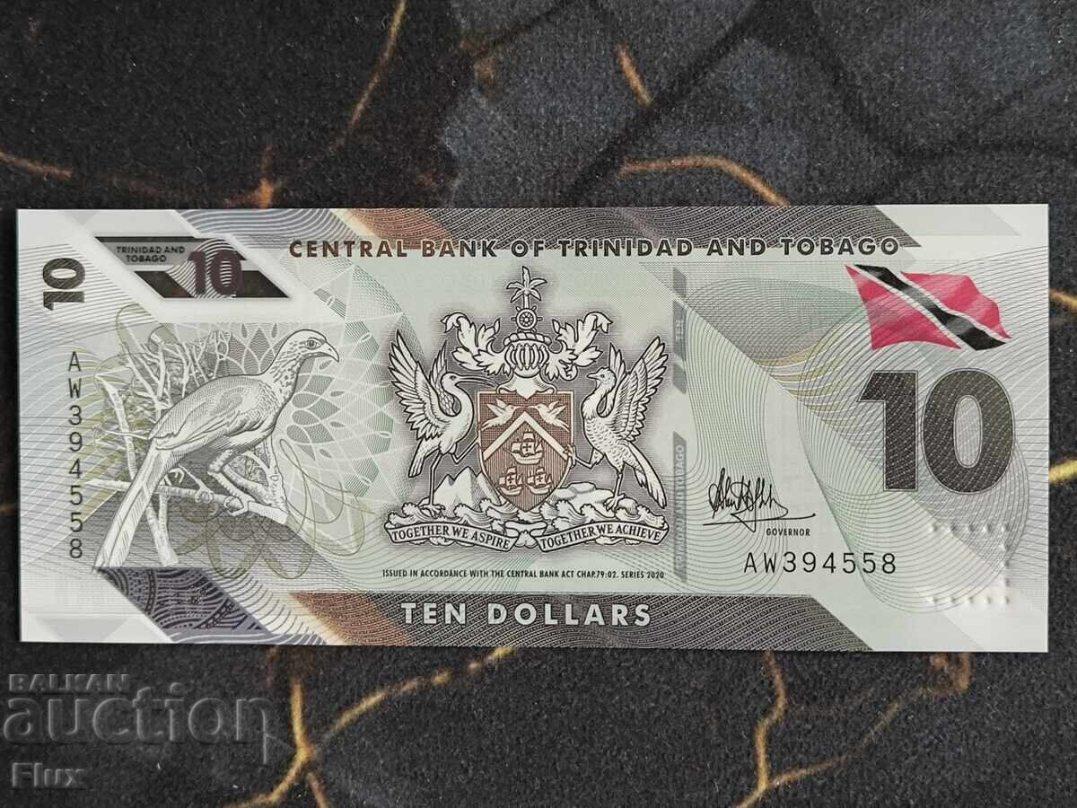Bancnotă - Trinidad și Tobago - 10 dolari UNC | 2020