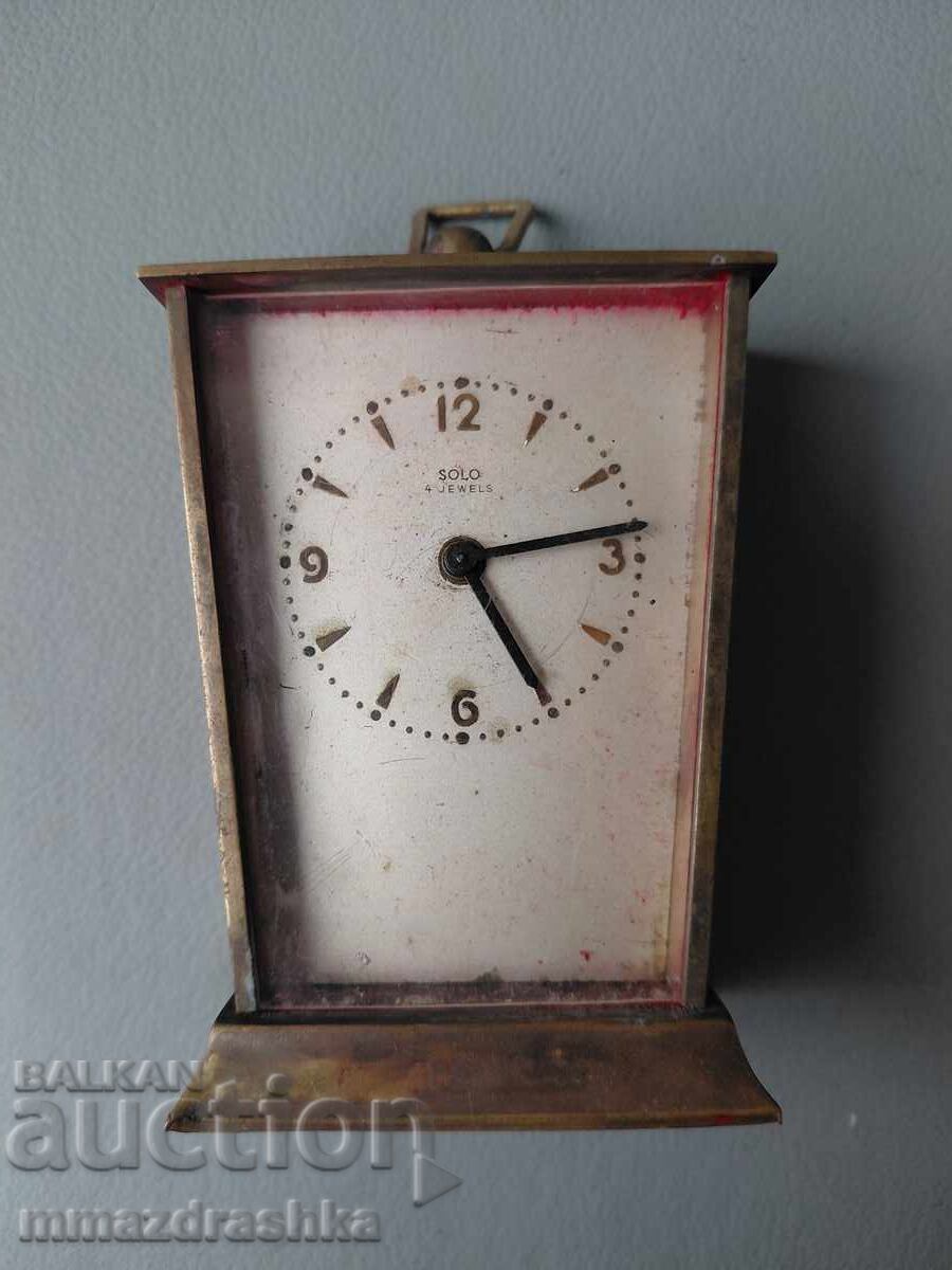 Bronze desk clock 1940s Bronze desk clock 1940s