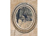 Αντίκα Ποιοτικό Βουλγάρικο Σοβιετικό Ταπισερί σε Κορνίζα