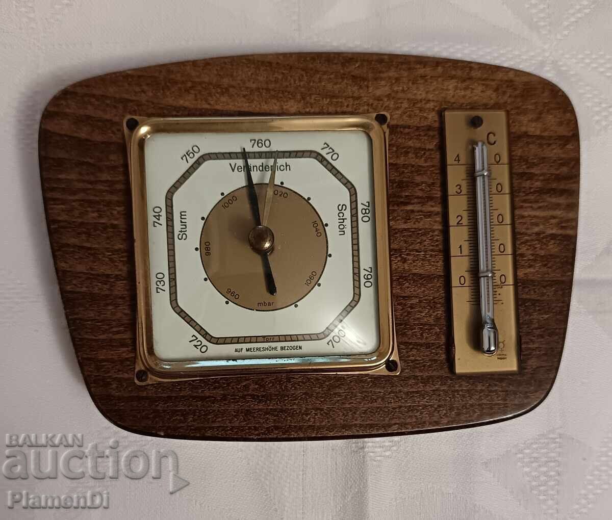 Ретро, автентичен немски барометър.