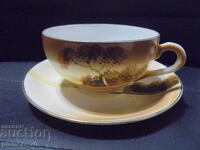 №*8551 Ιαπωνικό σετ πορσελάνης – φλιτζάνι με πιατάκι