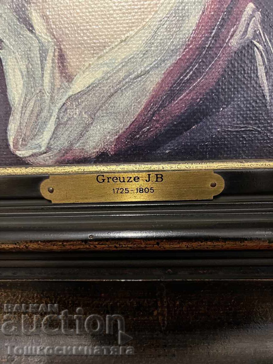 Frumoasă pictură „Băiatul blond” după Jean-Baptiste Greuze cu preț € 120.00 | 234.70 BGN