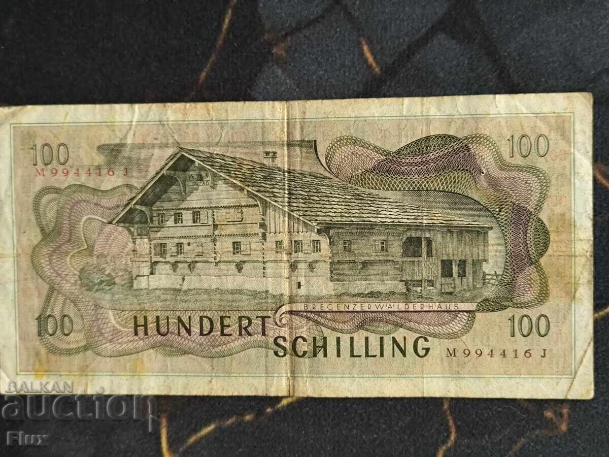 Bancnotă - Austria - 100 șilingi | 1969 cu preț € 7.50 | 14.67 BGN