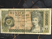Банкнота - Австрия - 100 шилинга | 1969г.