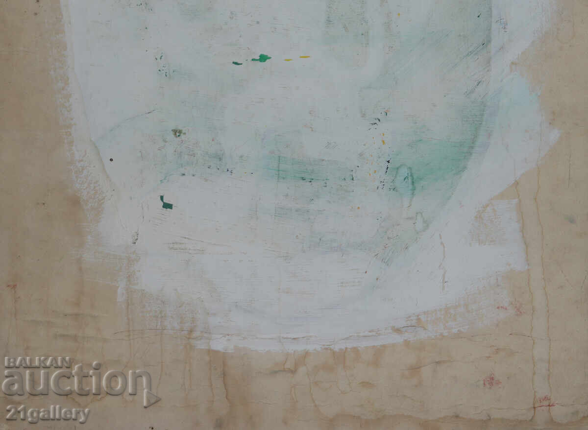 Petŭr Nenov, kartina akvarel gradski peĭzazh - 6