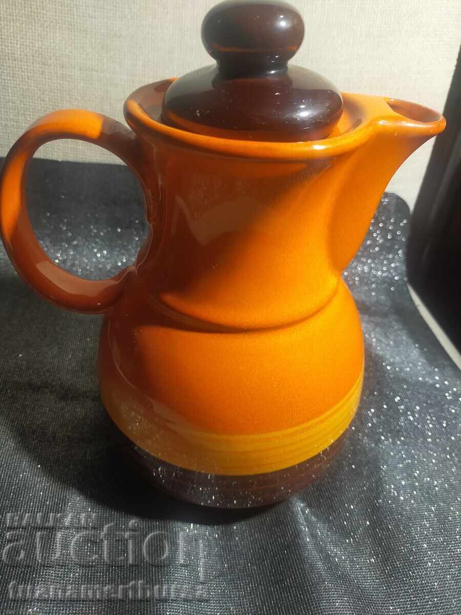 Cană ceramică portocalie