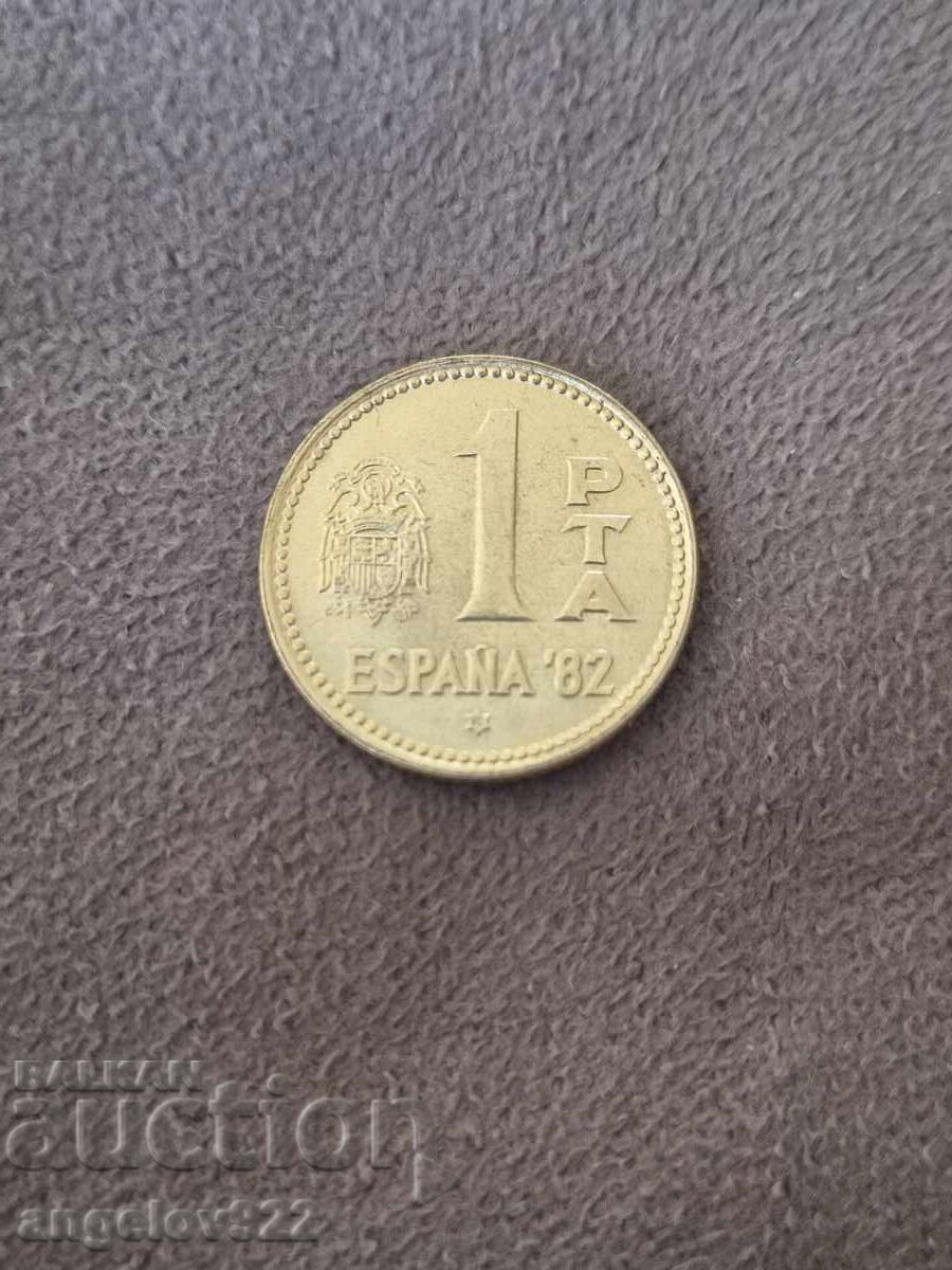 1 peseta 1980