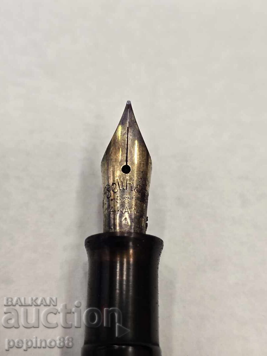 Παράδοση Πολύ Σπάνιο PELIKAN 101N LIZARD 14K (1935-37)