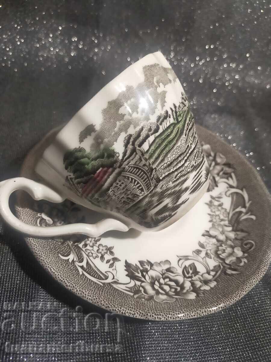 Coffee cup and saucer with price € 7.00 | 13.69 BGN