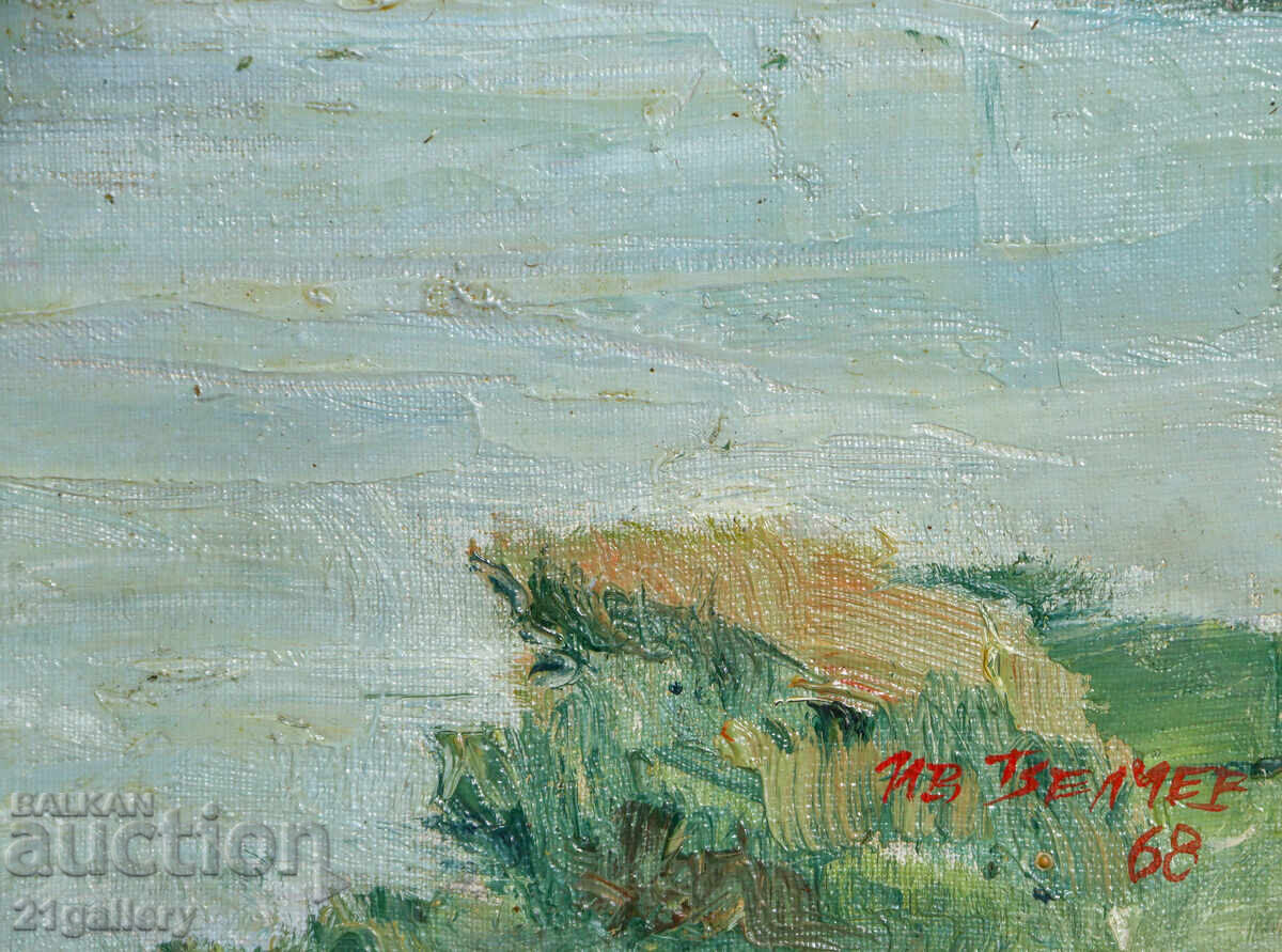 Ivan Velchev (1949 - ) pictură în ulei peisaj - 5