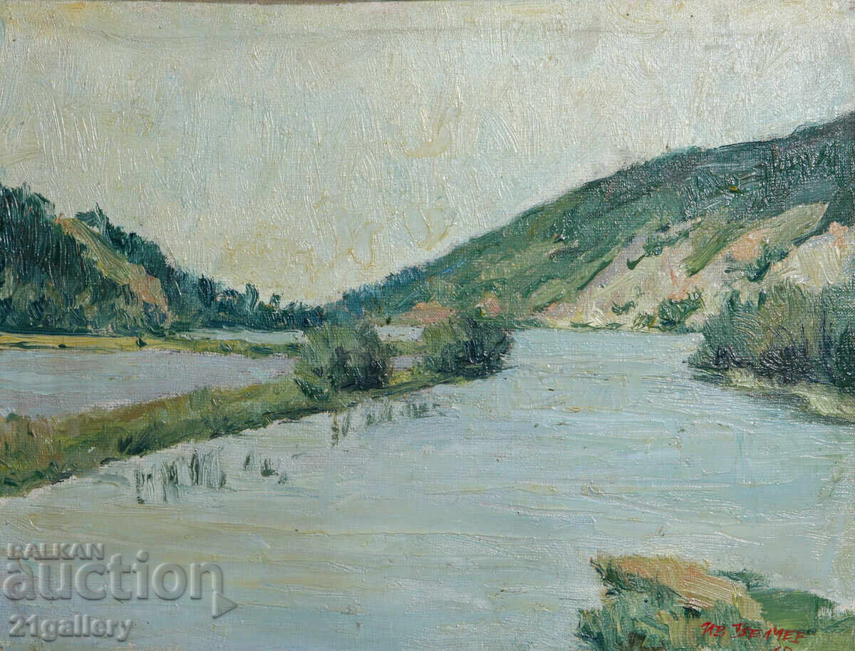 Ivan Velchev (1949 - ) pictură în ulei peisaj