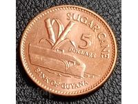5 dollars Guyana 2019