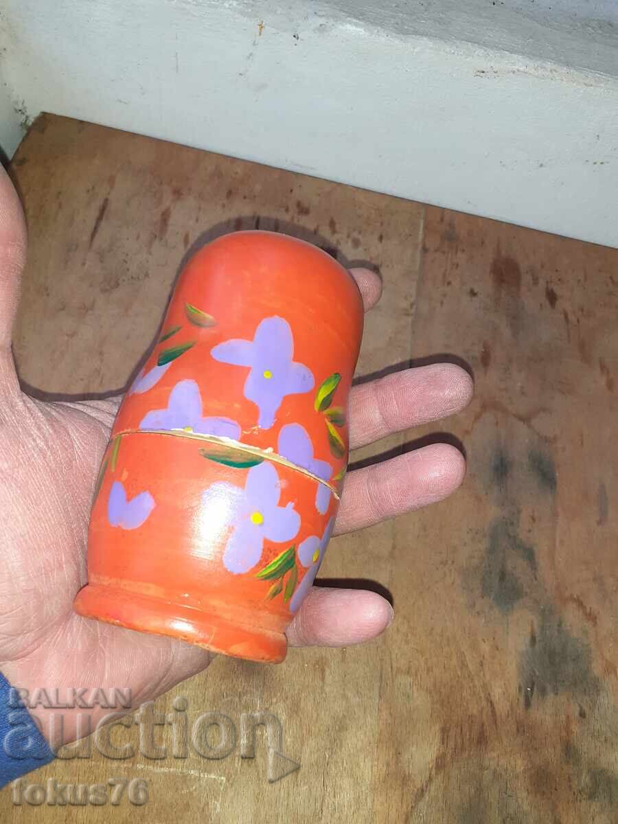 Δημοπρασία Ματριόσκα παλιά ρωσική ξύλινη κούκλα 5 σε 1