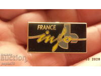 France Info badge, radio