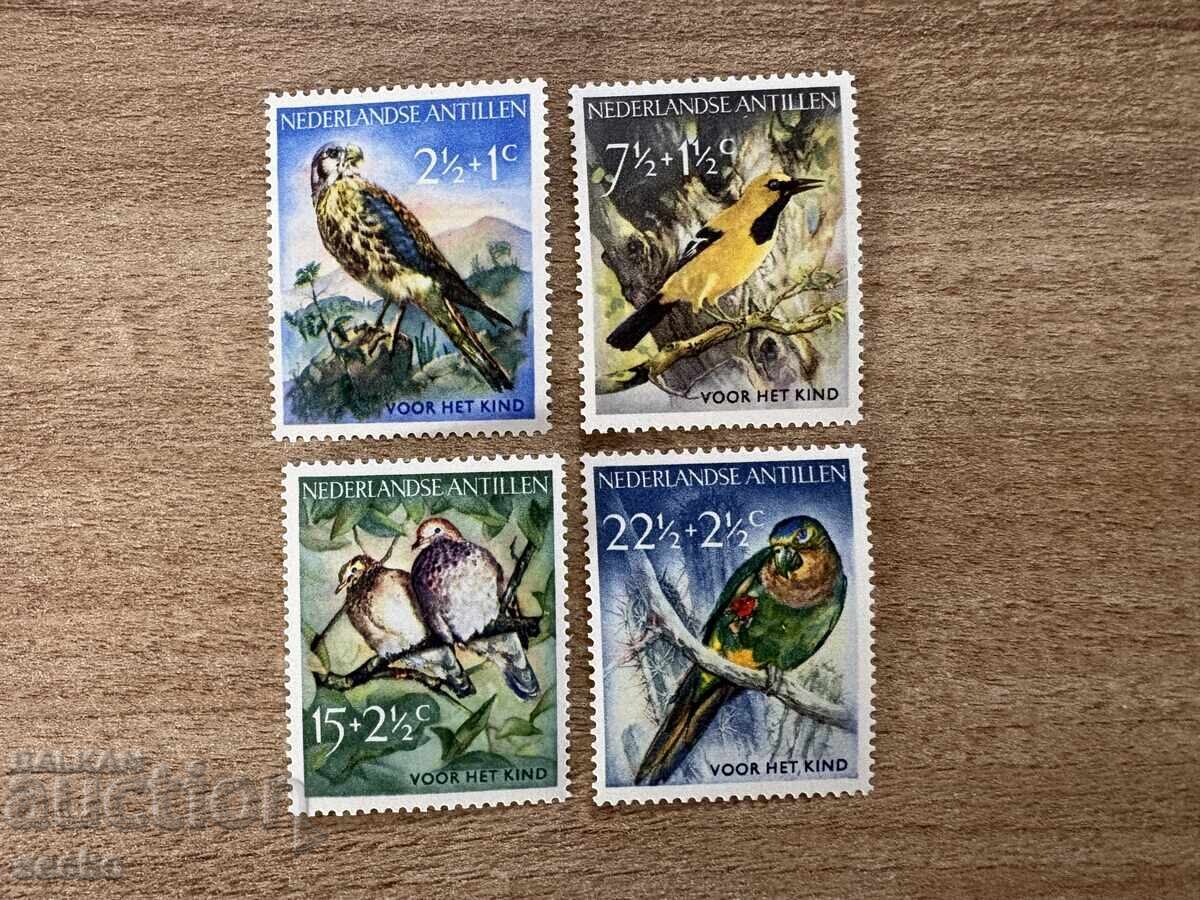 Ολλανδικές Αντίλλες - Τοπικά Πουλιά (1958) MNH Ολλανδικές Αντίλλες - Τοπικά Πουλιά (1958) MNH