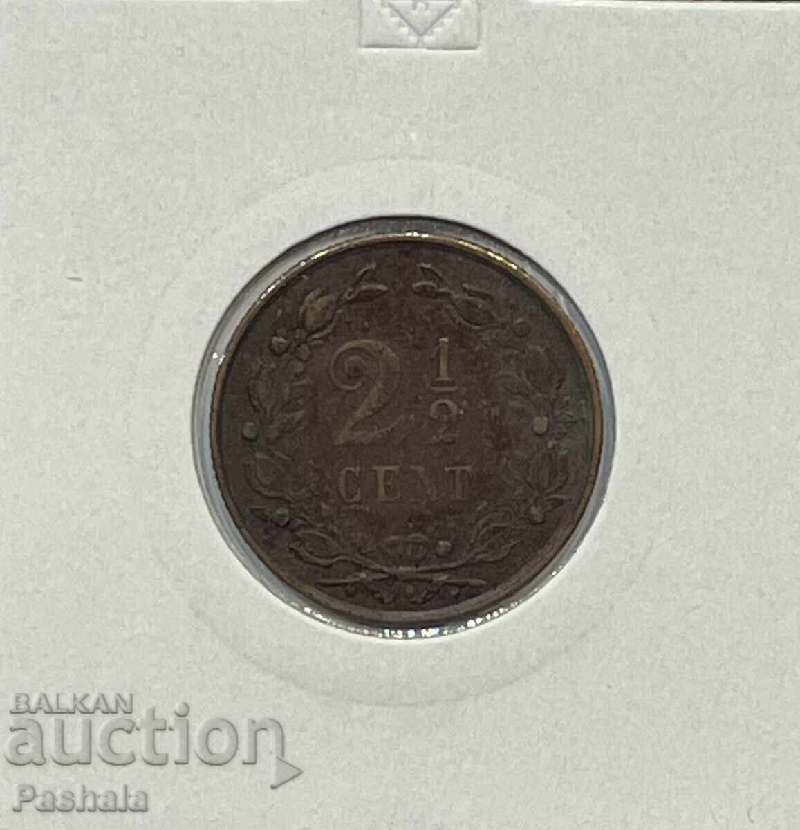 Ολλανδία 2 1/2 λεπτά 1886 μ.Χ Ολλανδία 2 1/2 λεπτά 1886 μ.Χ