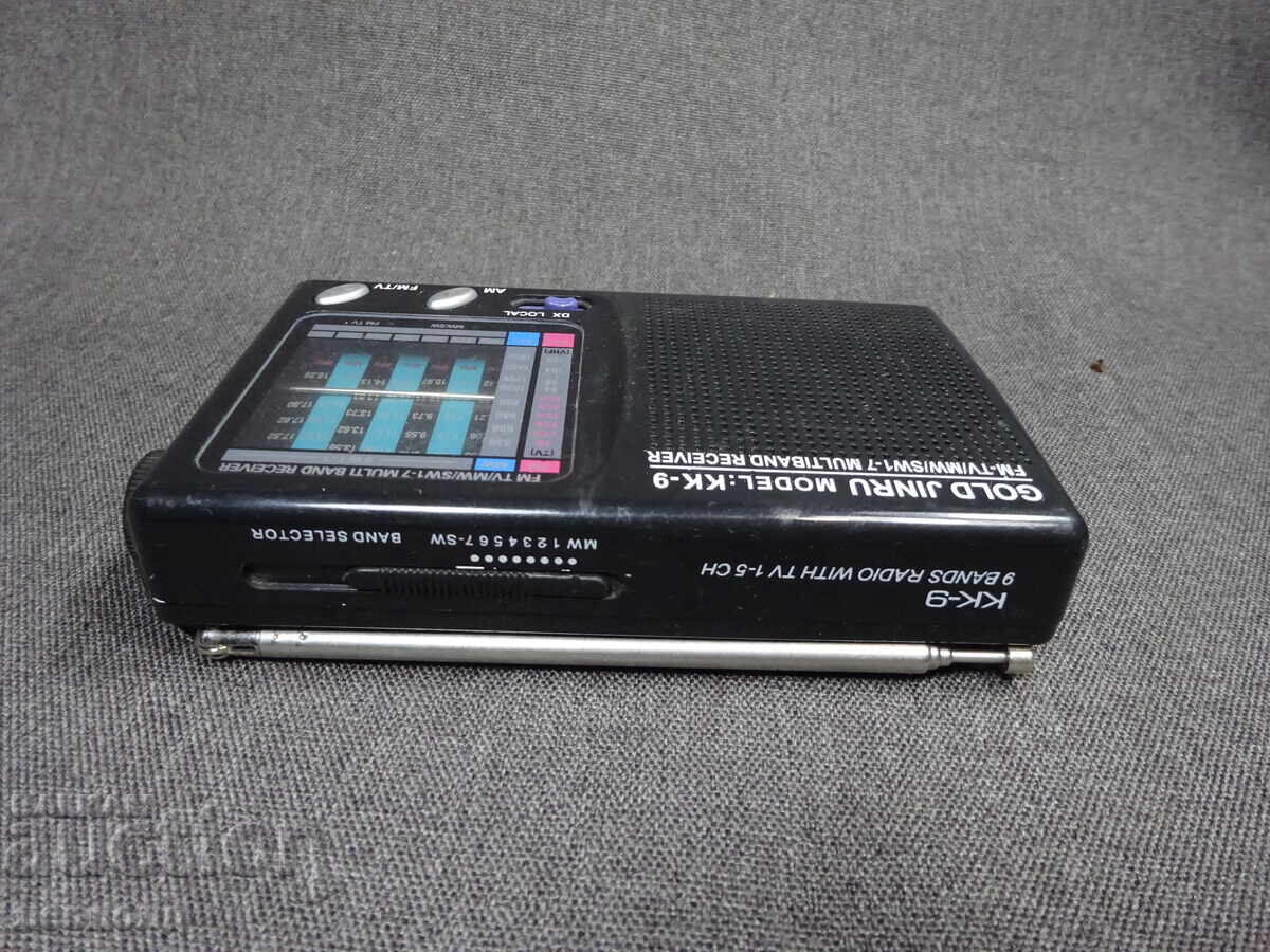 BZTS STAR RETRO TRANZISTOR RADIO GOLD JINRU CHINA - 5