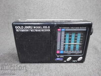 BZTS STAR RETRO TRANZISTOR RADIO GOLD JINRU CHINA