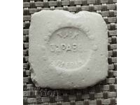 Old sewing chalk for fabric pattern cutting