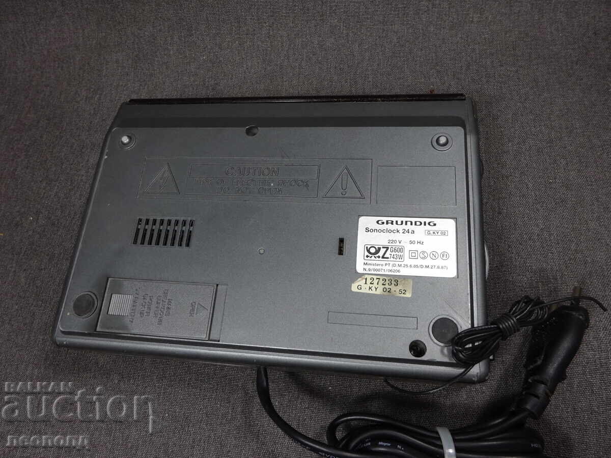 BZTS ΣΤΑΡ ΡΕΤΡΟ ΤΡΑΝΖΙΣΤΟΡ ΡΑΔΙΟ ΡΟΛΟΪ GRUNDIG SONOCLOCK - 5