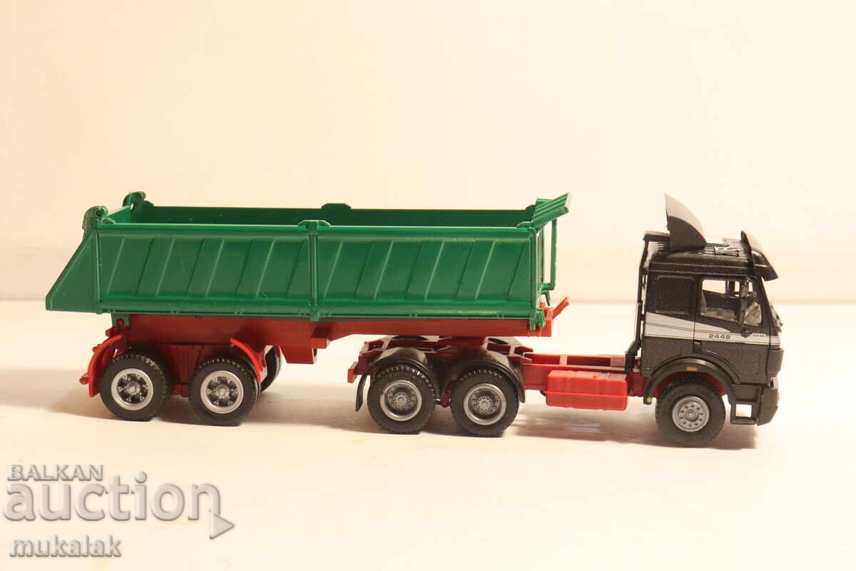 HERPA H0 1/87 MERCEDES BENZ CAMION CU SEMIREMORCA GONDOLA MODEL - 6 HERPA H0 1/87 MERCEDES BENZ CAMION CU SEMIREMORCA GONDOLA MODEL - 6