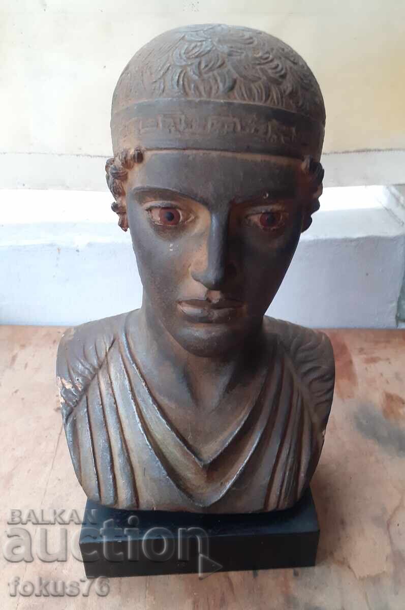 Bust vechi din ipsos patinat al Călărețului din Delhi - replică cu preț € 130.00 | 254.26 BGN Bust vechi din ipsos patinat al Călărețului din Delhi - replică cu preț € 130.00 | 254.26 BGN