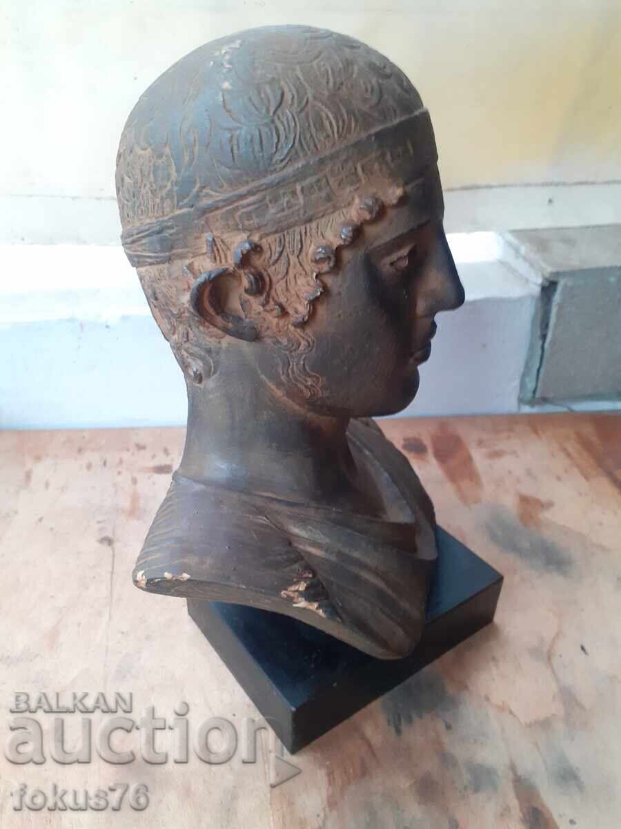 Livrarea Bust vechi din ipsos patinat al Călărețului din Delhi - replică Livrarea Bust vechi din ipsos patinat al Călărețului din Delhi - replică