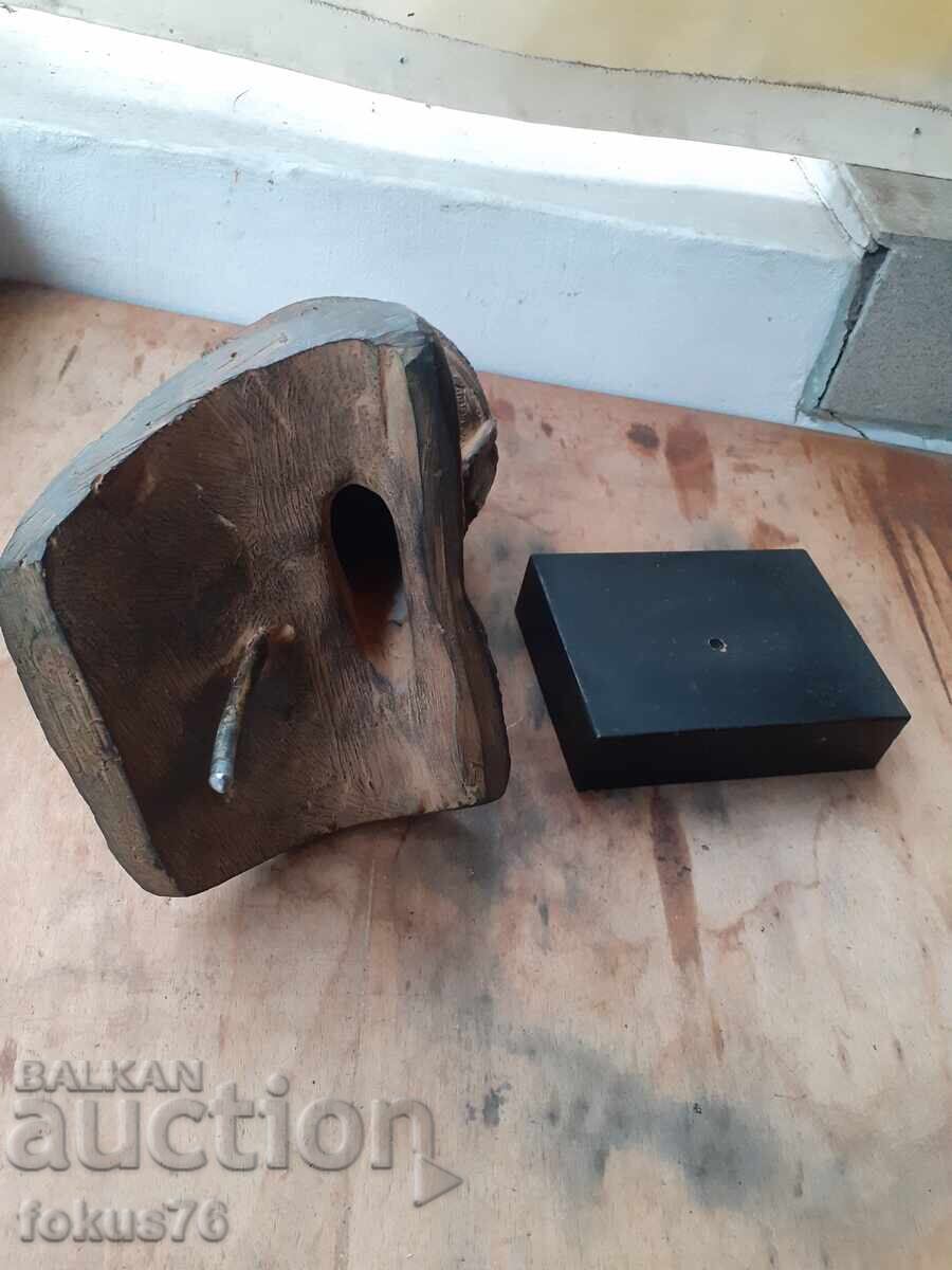 Bust vechi din ipsos patinat al Călărețului din Delhi - replică - 6 Bust vechi din ipsos patinat al Călărețului din Delhi - replică - 6