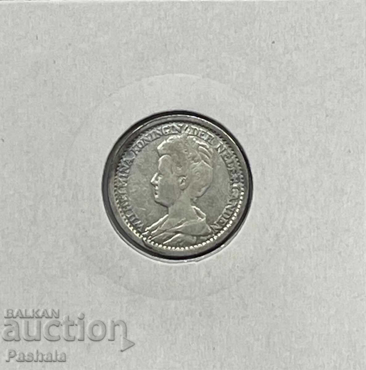 Netherlands 25 cents 1914 with price € 12.00 | 23.47 BGN