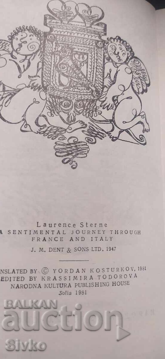 Auction  Sentimental journey through France and Italy, first edition