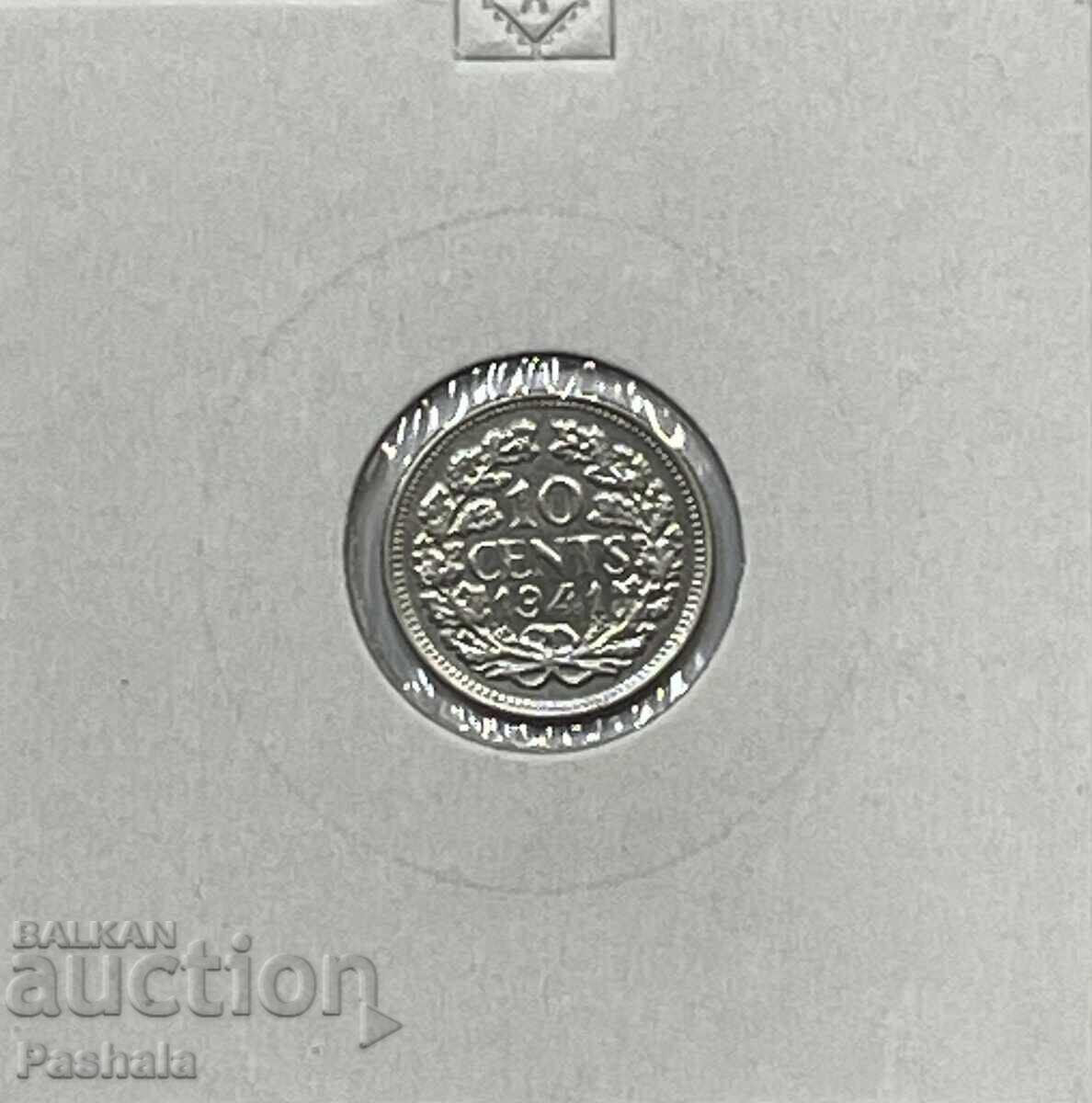 Нидерландия 10 цента 1941 г.