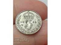 3 pence 1926 Argint!