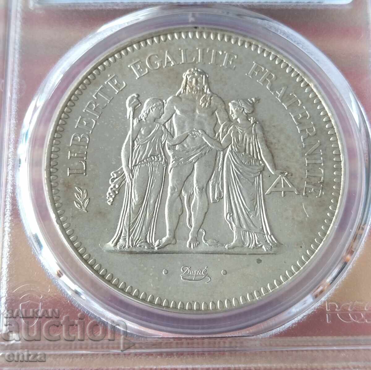 50 franci Franța 1978, argint PCGS MS 64 cu preț € 105.00 | 205.36 BGN