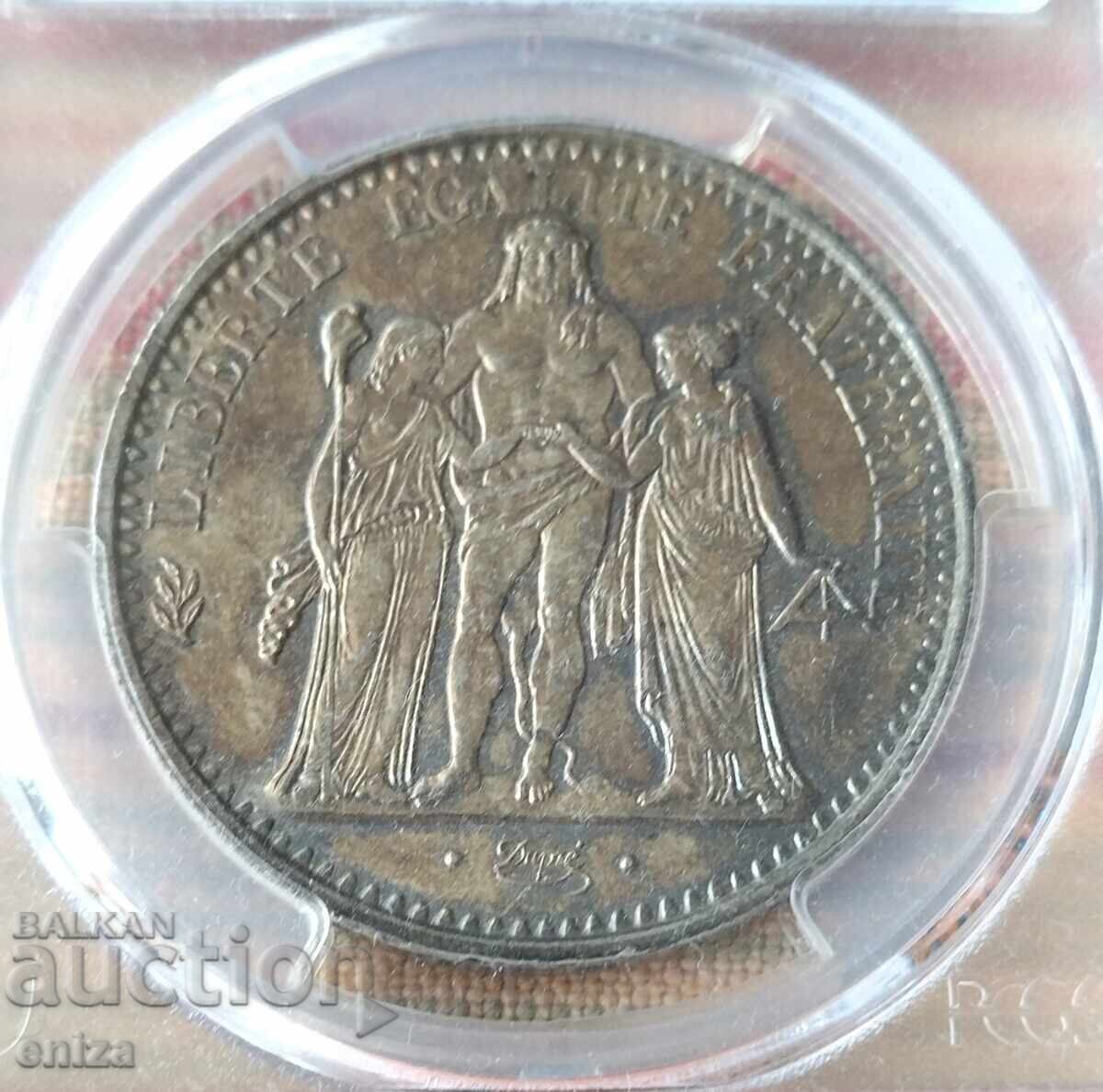 10 Franci Franța 1967, argint PCGS MS 64 cu preț € 90.00 | 176.03 BGN