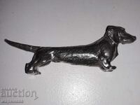 FIGURINE. SILVER-PLATED BRONZE