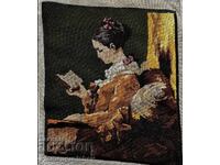 HAND-EMBROIDERED TAPESTRY I AM SELLING MANY MORE TAPESTRIES