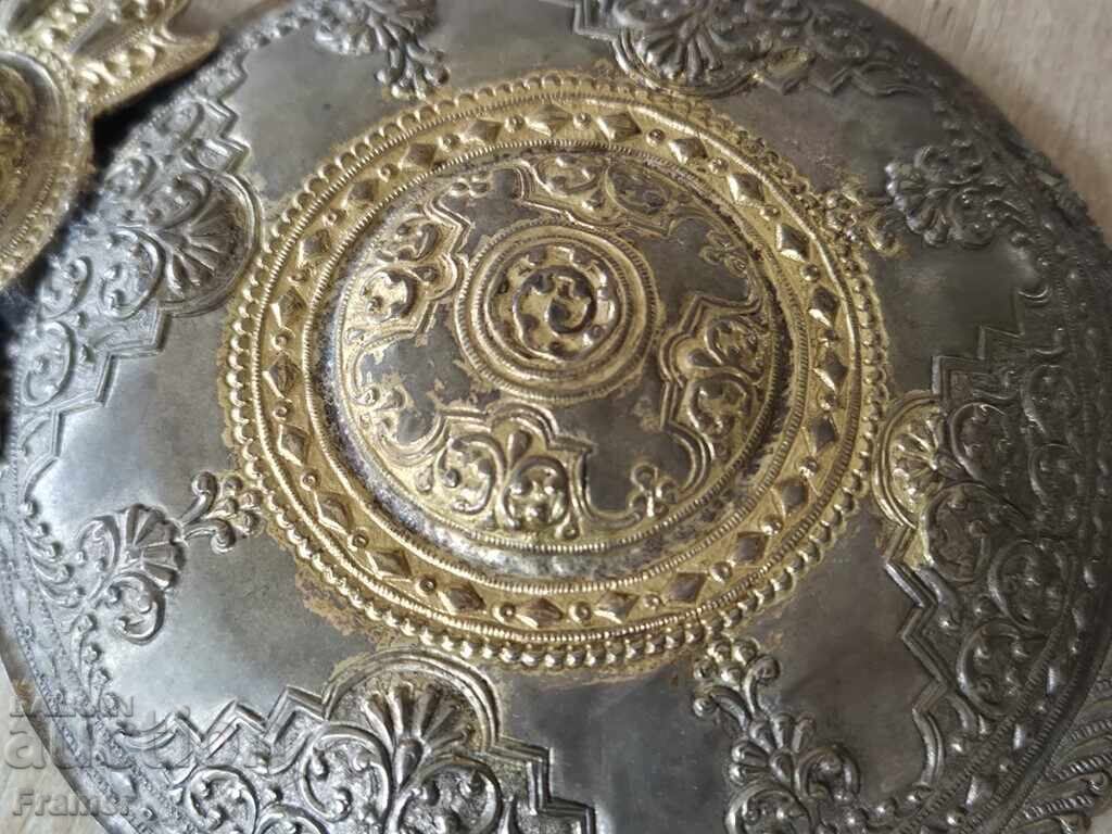 Auction  Revivalist SILVER with gilding hammered buckle Macedonia