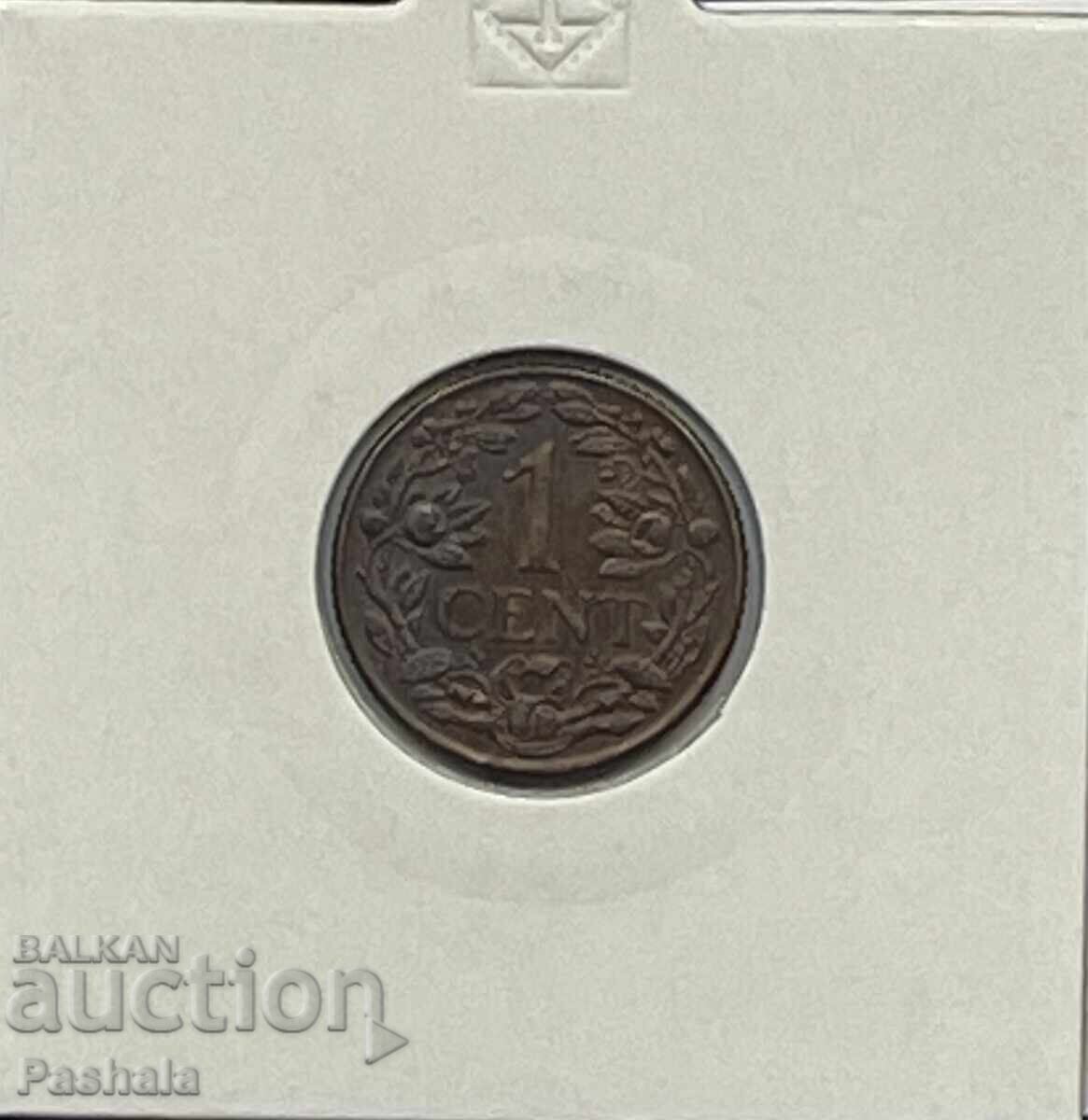 Нидерландия 1 цент 1942 г.