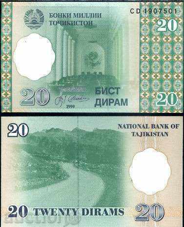 +++ ΤΑΤΖΙΚΙΣΤΑΝ 20 DIRAM P12 1999 UNC +++